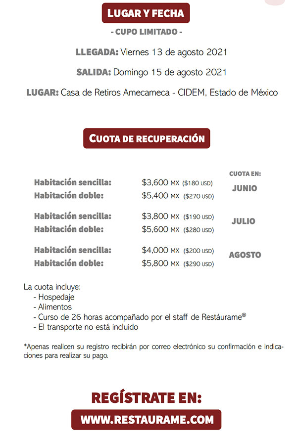 retiro presencial de vuelta a casa detalles